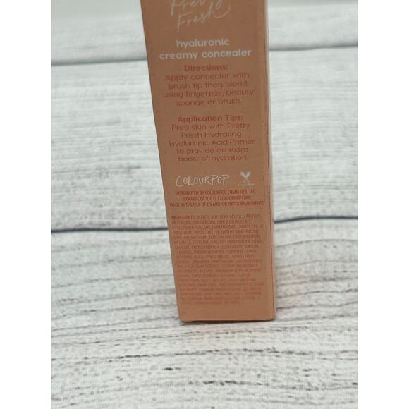 ColourPop Pretty Fresh Hyaluronic Creamy Concealer- Medium Dark 145W 6.05g New - Picture 5 of 7